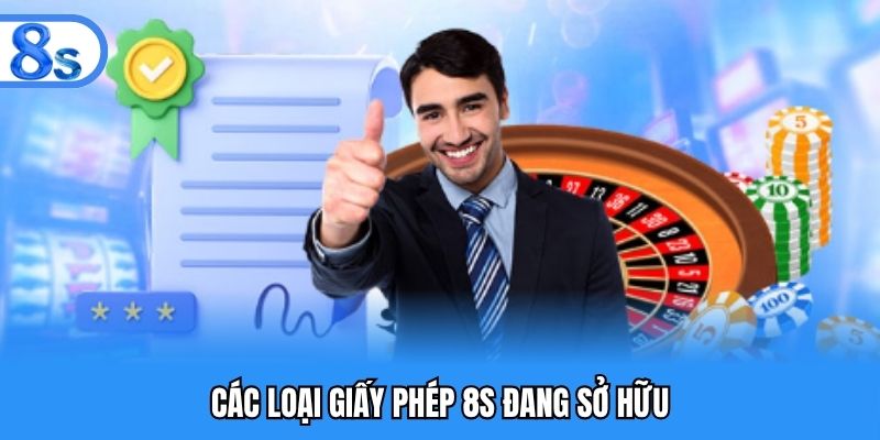 Các loại giấy phép 8S đang sở hữu